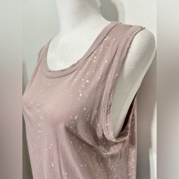 Current Elliot The Muscle Tee in Faded Mauve Galaxy - Picture 4 of 11